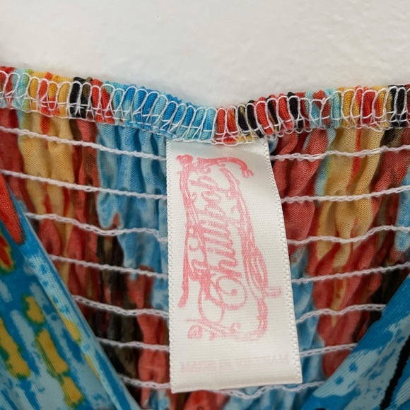 ChillPop Dress - Blue/Orange/Brown - Size M - Picture 3 of 3